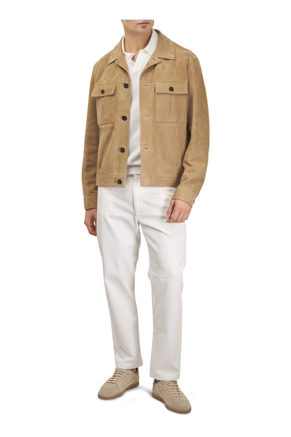 Zegna Beige Suede Jacket - view 4