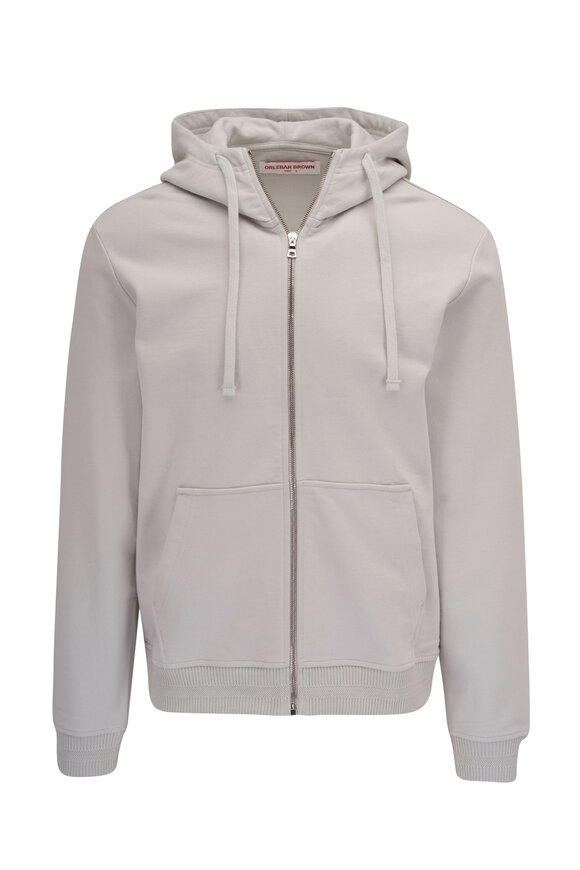 Orlebar Brown - Helix Cinder Full Zip Cotton Hoody