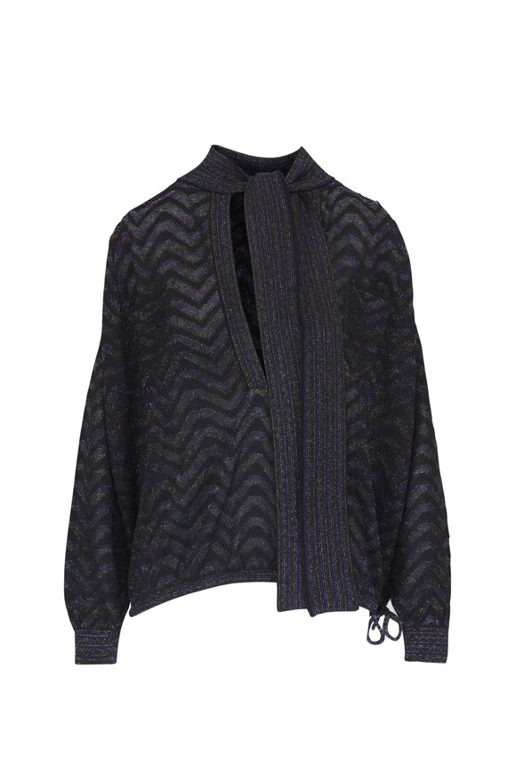 Missoni Multicolor Sequin Blouse - view 6