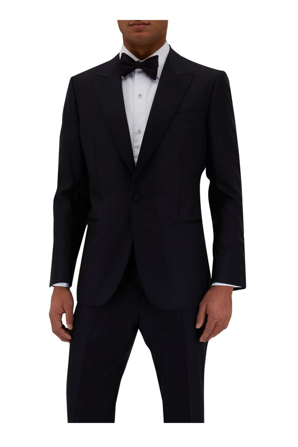 Zegna - Solid Black Trofeo™ 600 Evening Tuxedo