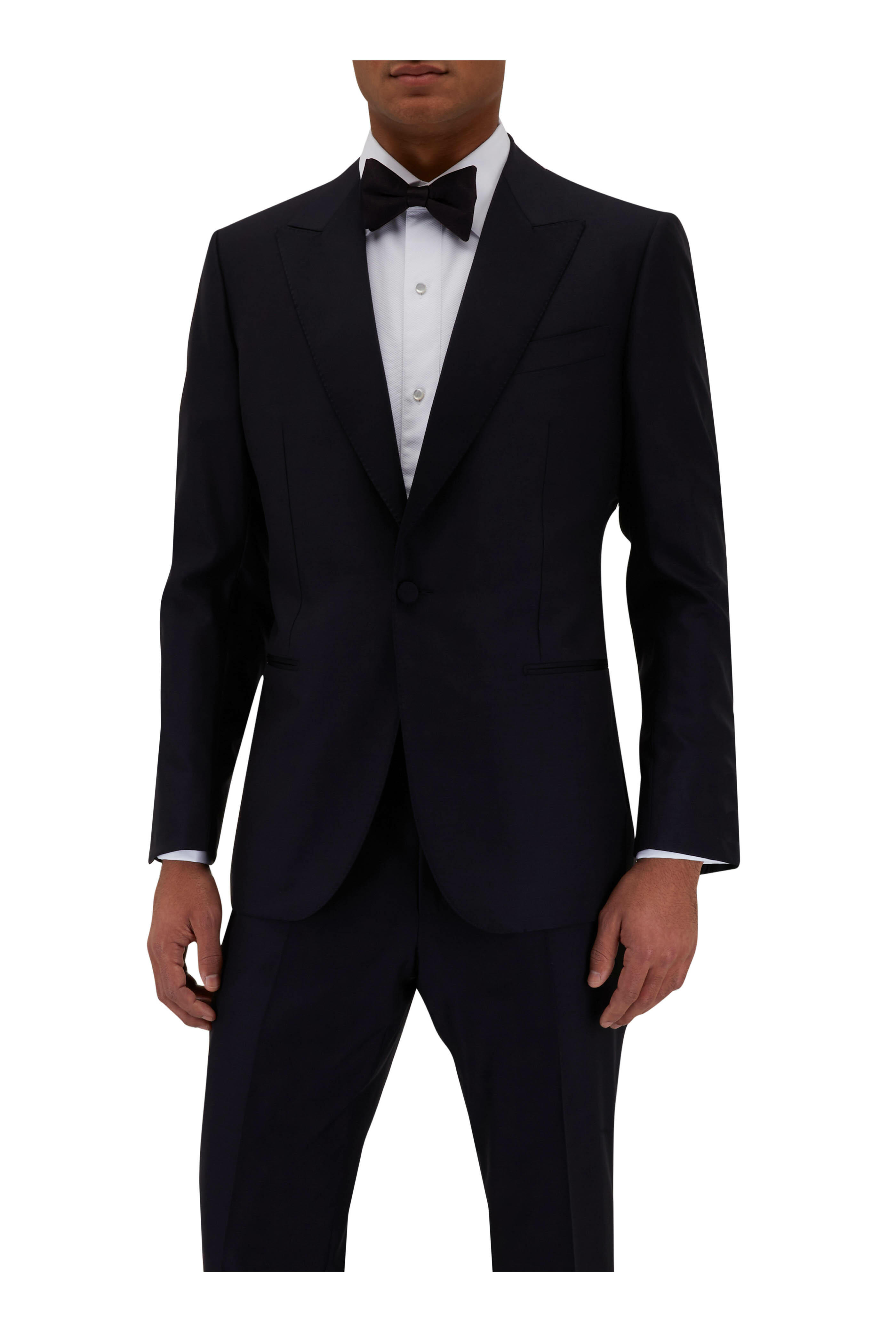 Zegna - Solid Black Trofeo™ 600 Evening Tuxedo | Mitchell Stores