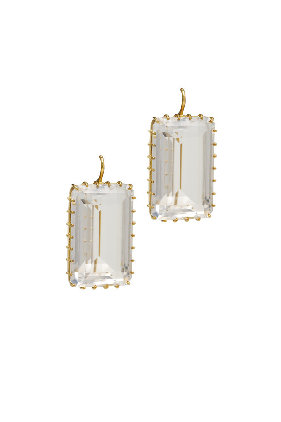 Renee Lewis - Antique Gem Rock Quartz Earrings