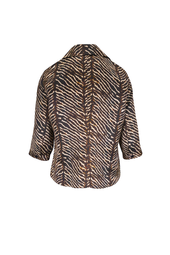 Peter Cohen Trevi Animal Stripe Blouse - view 3