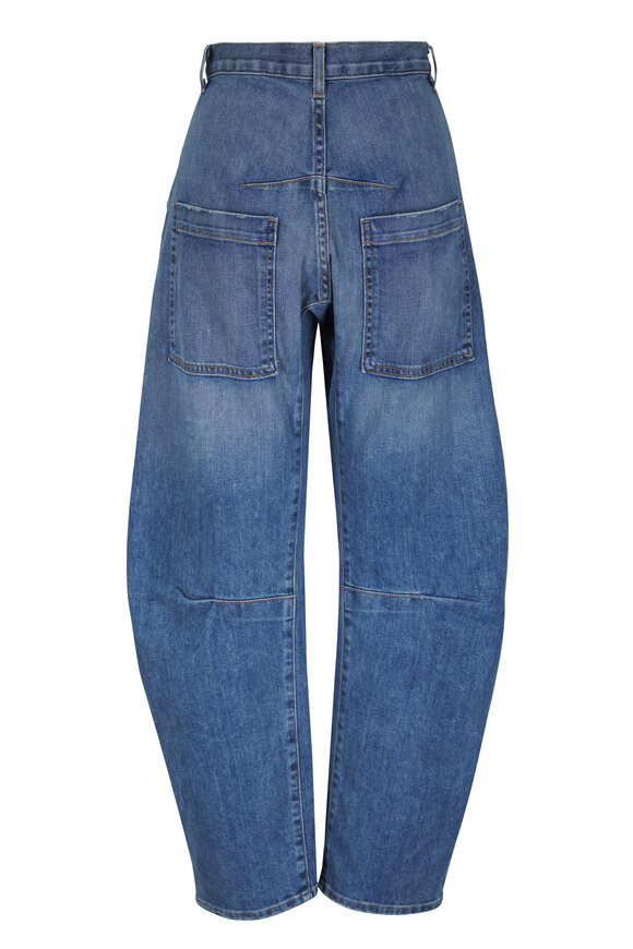 Nili Lotan Shon Denim Curved Pant - view 2