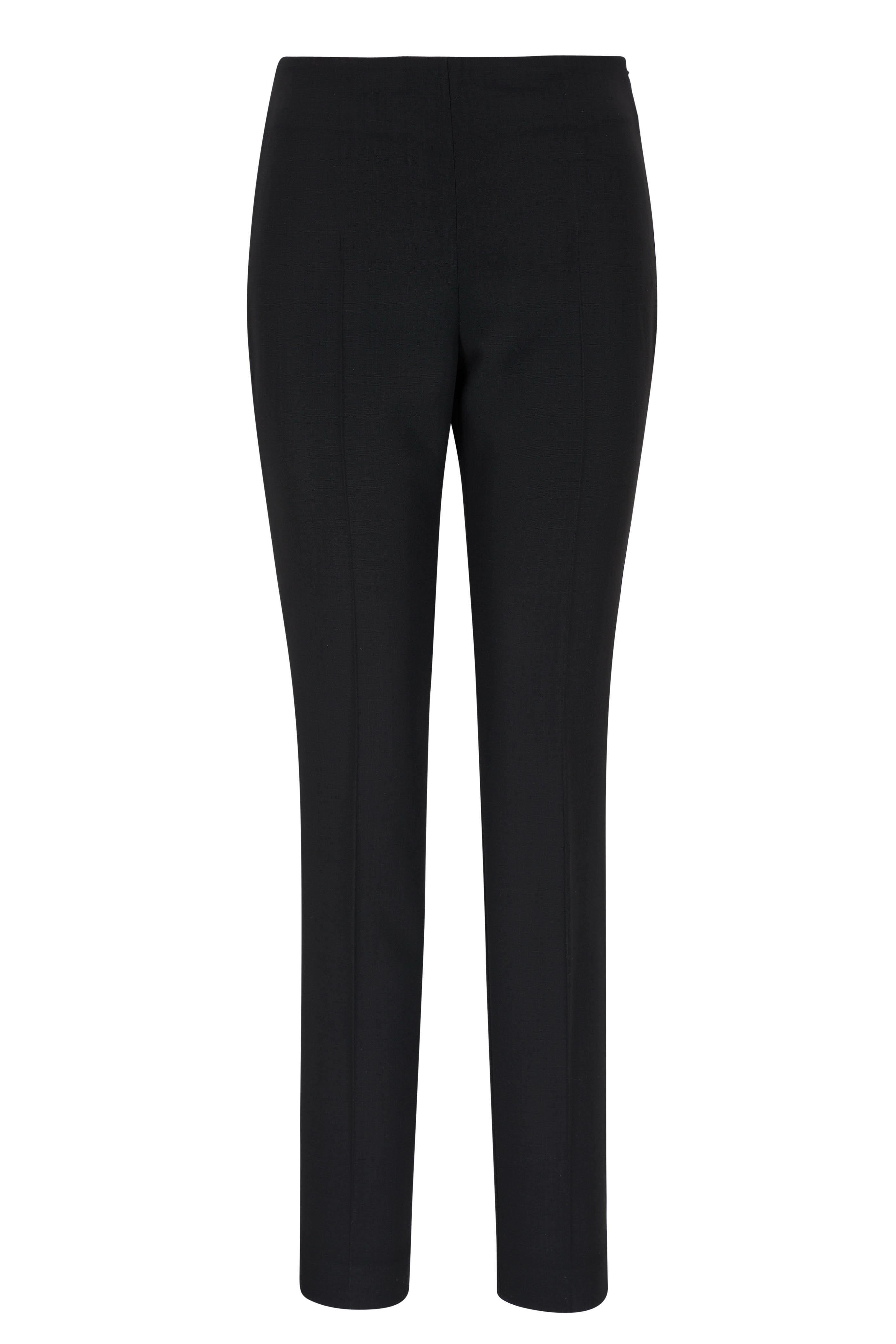 Akris - Melissa Black Wool Slim Pant | Mitchell Stores