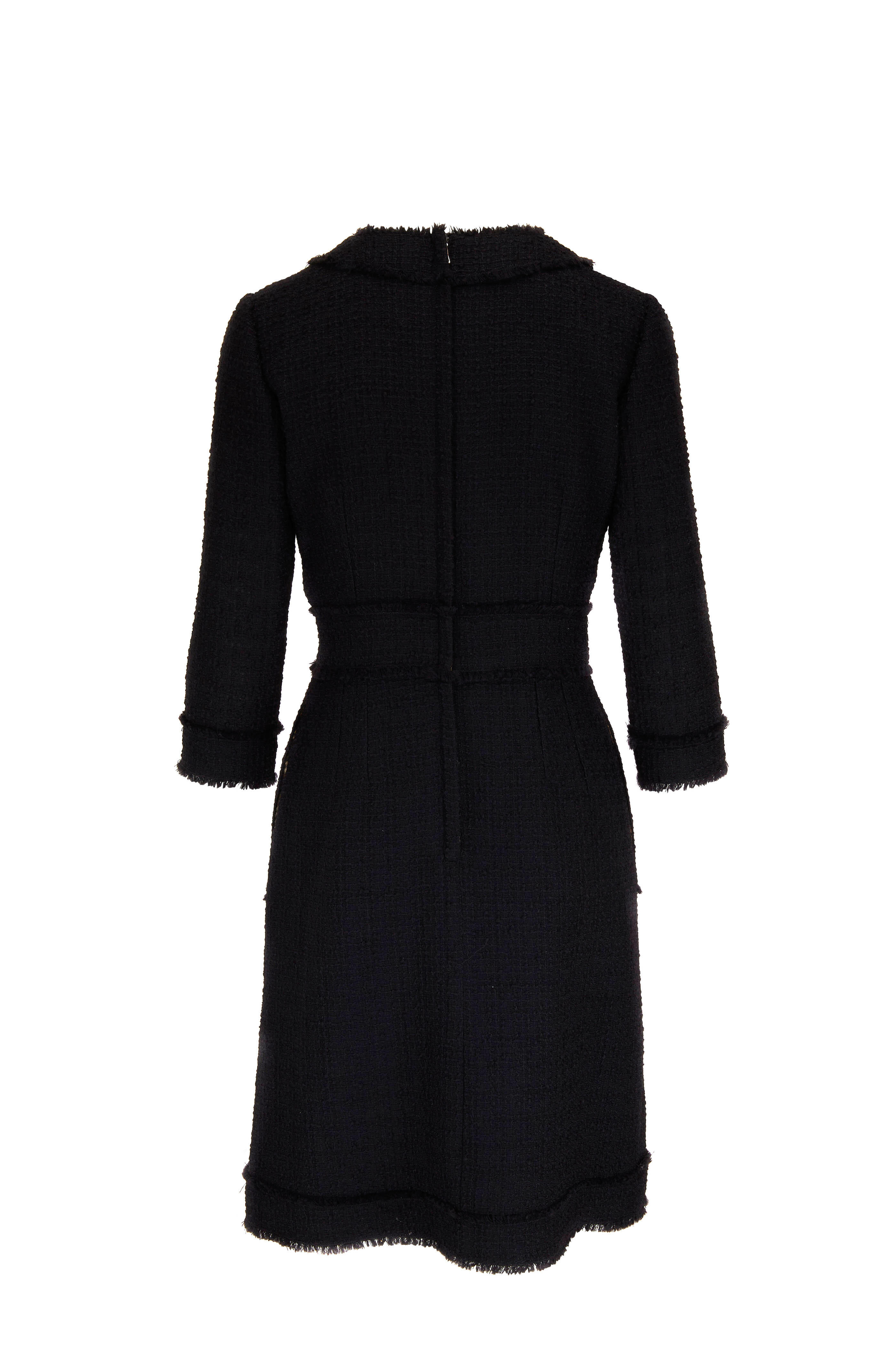 Dolce & Gabbana - Rachel Black Tweed Midi Dress