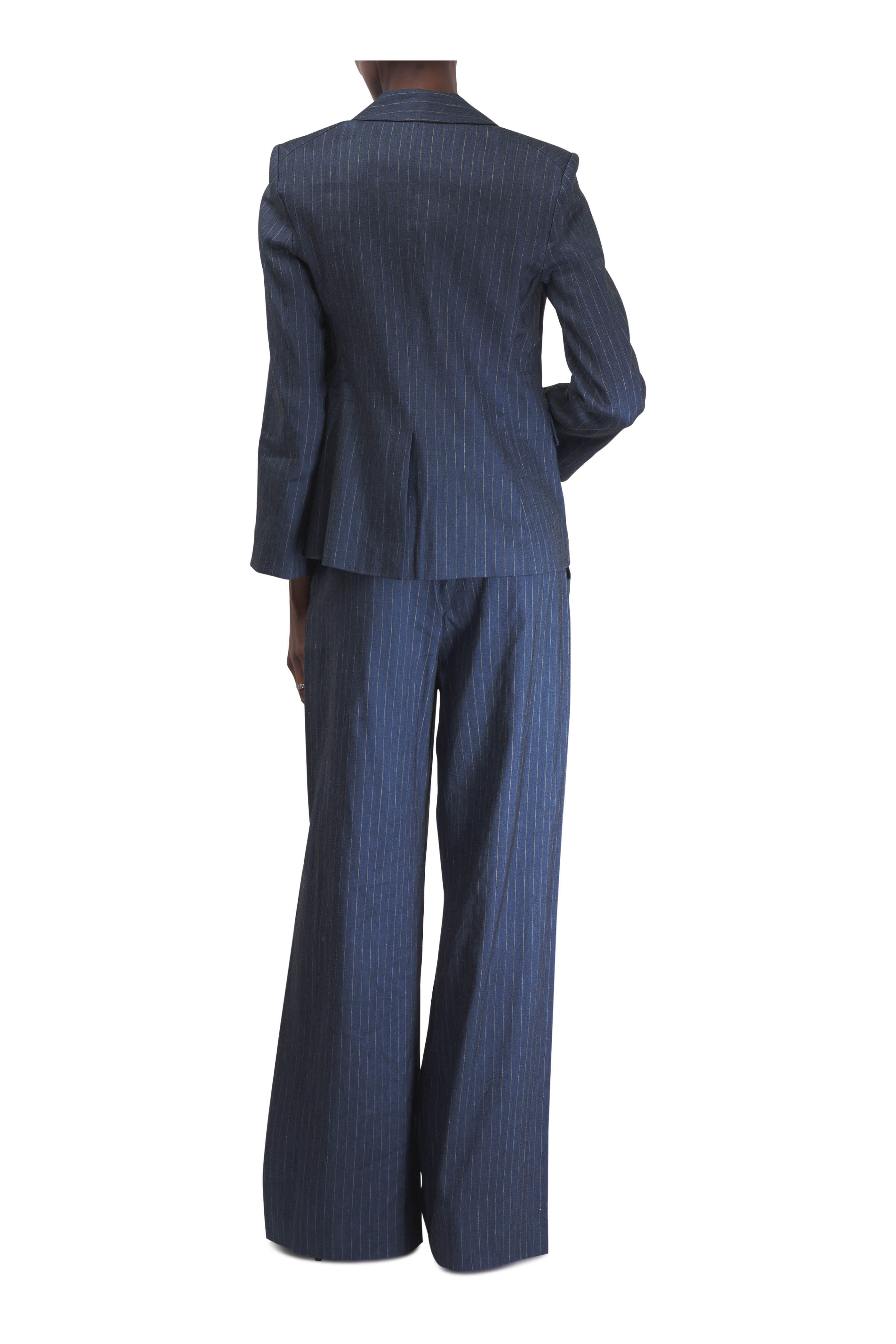 Veronica Beard - Obie Blue & Dove Pinstripe Dickey Jacket