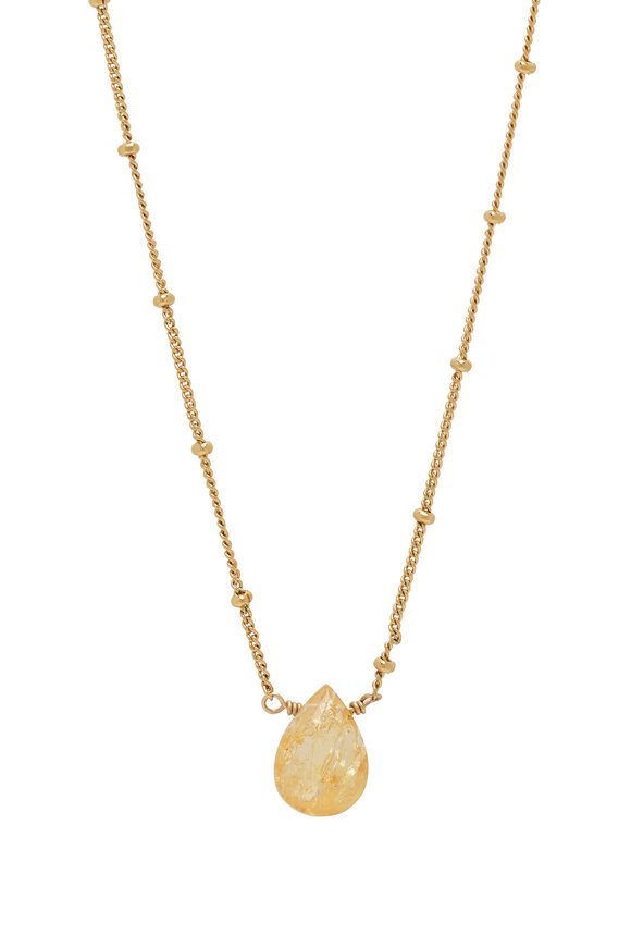 Cristina V. - Imperial Topaz Briolette Necklace