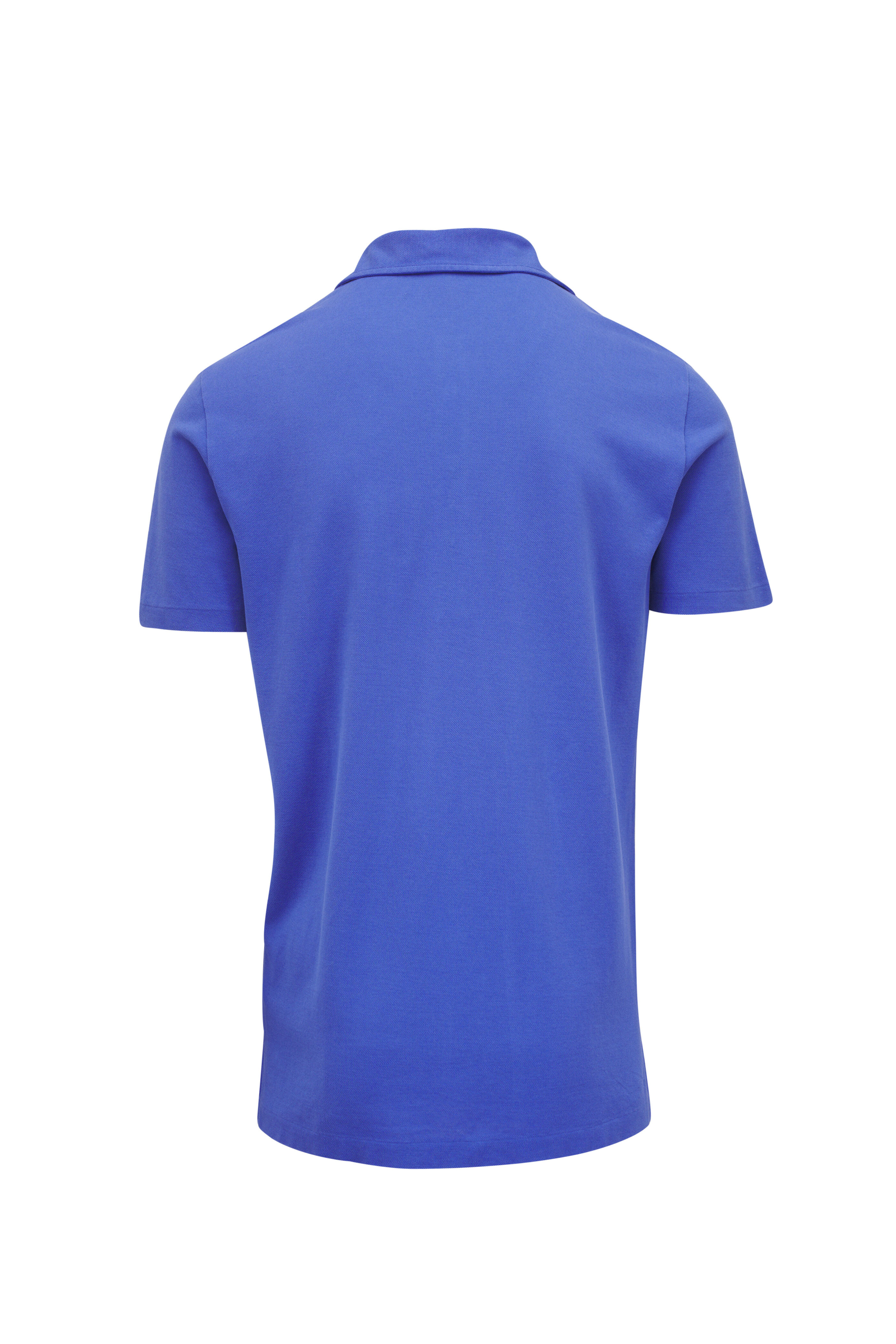 Ralph Lauren Purple Label - Classic Blue Short Sleeve Piqué Polo