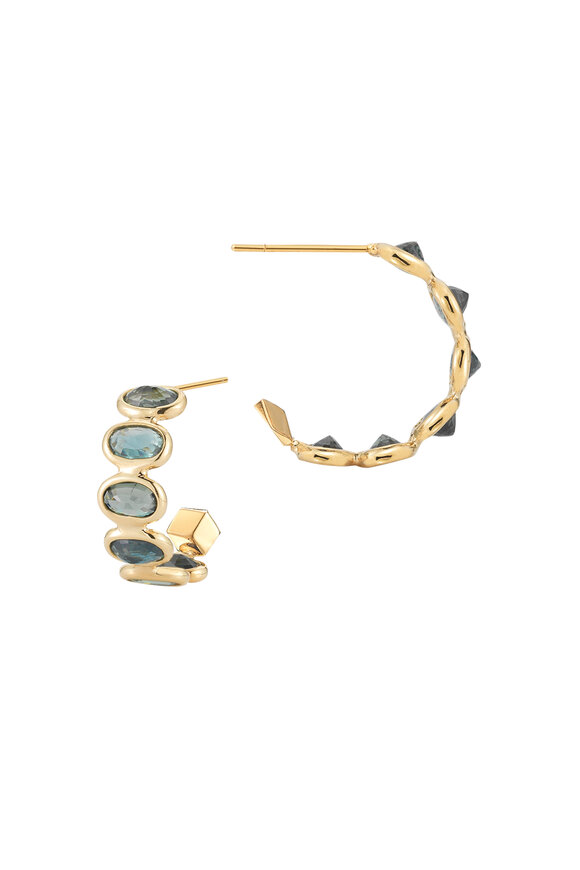 Paolo Costagli - Gold Ombré Green Sapphire Earrings