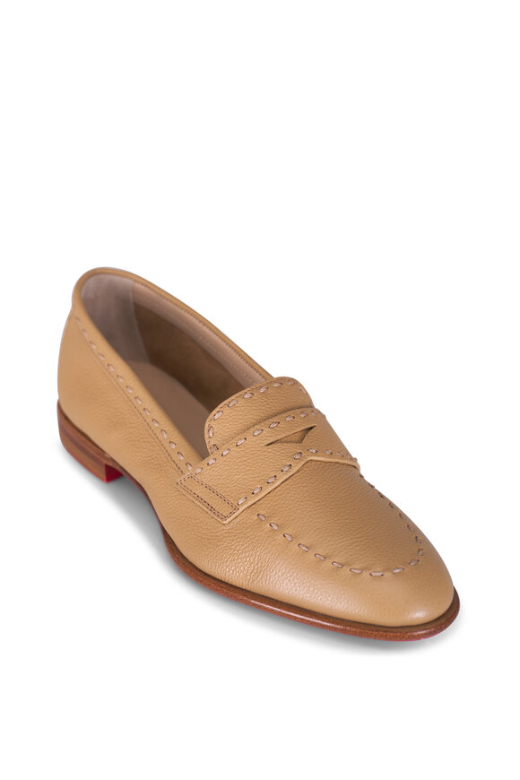 Santoni Marlene Tan Leather Penny Loafer - view 1