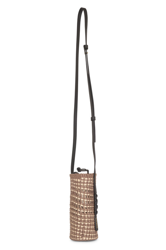 Loewe Braid Pocket Khaki & Natural Bucket Bag - view 4