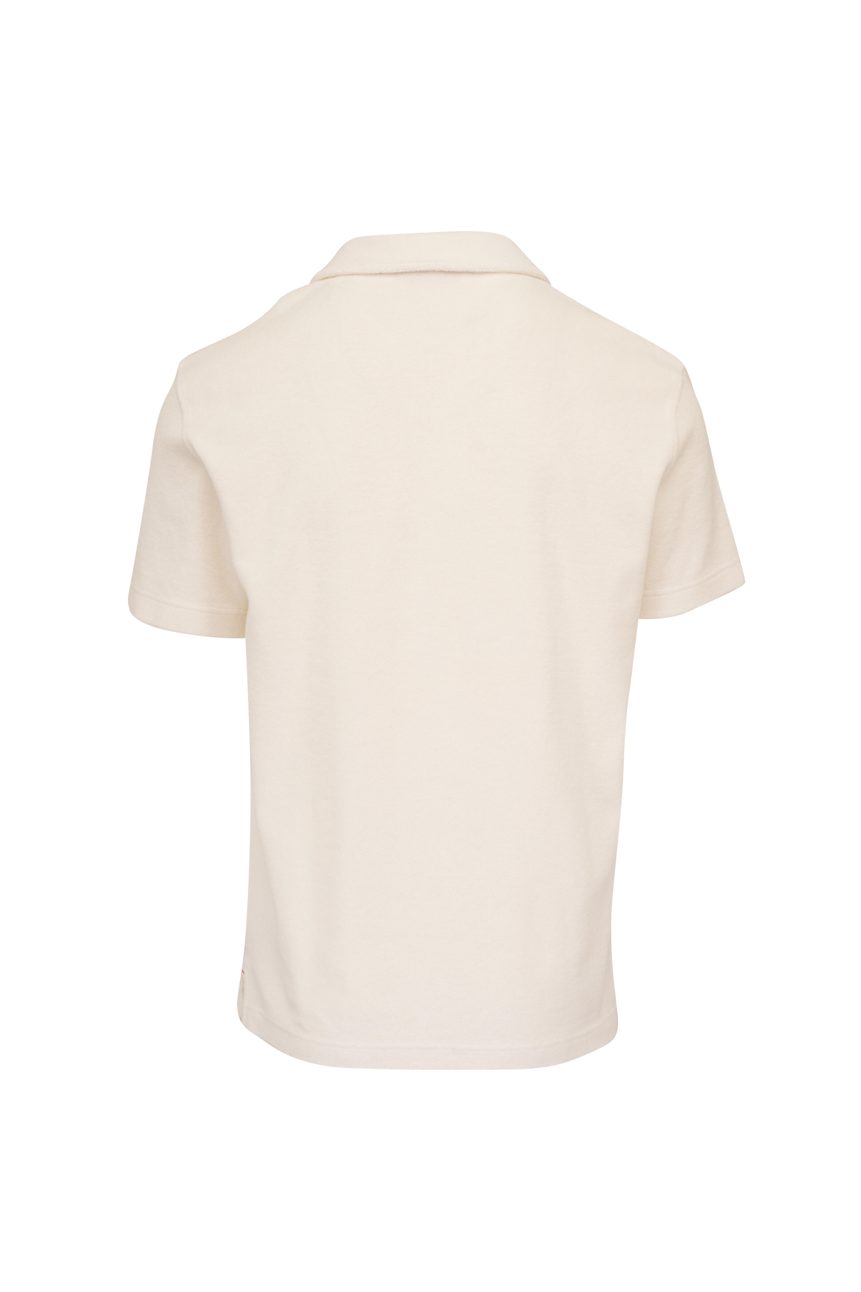 Orlebar Brown - Terry Resort Off White Toweling Polo - view 4