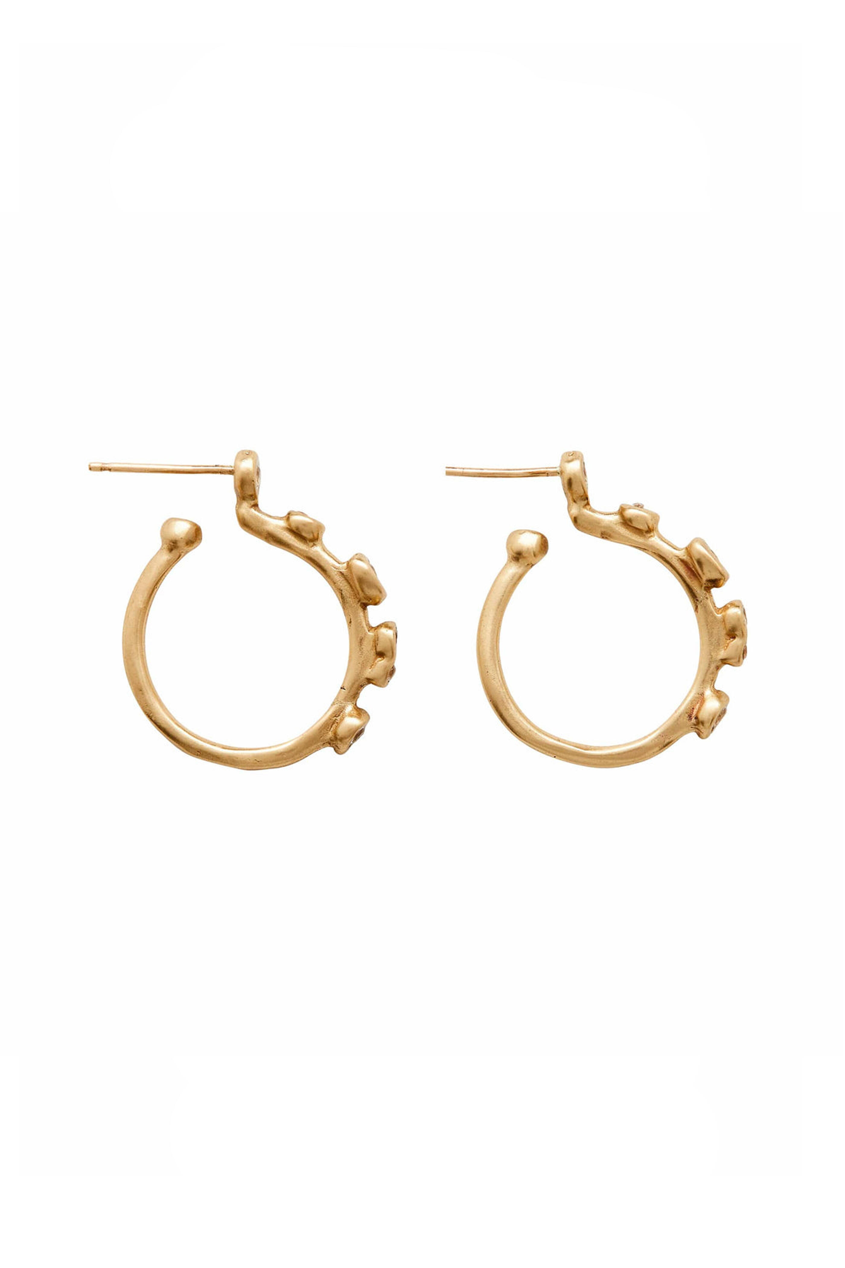 Julie Cohn Design - Delta Bronze Cubic Zirconia Hoop Earrings - view 1