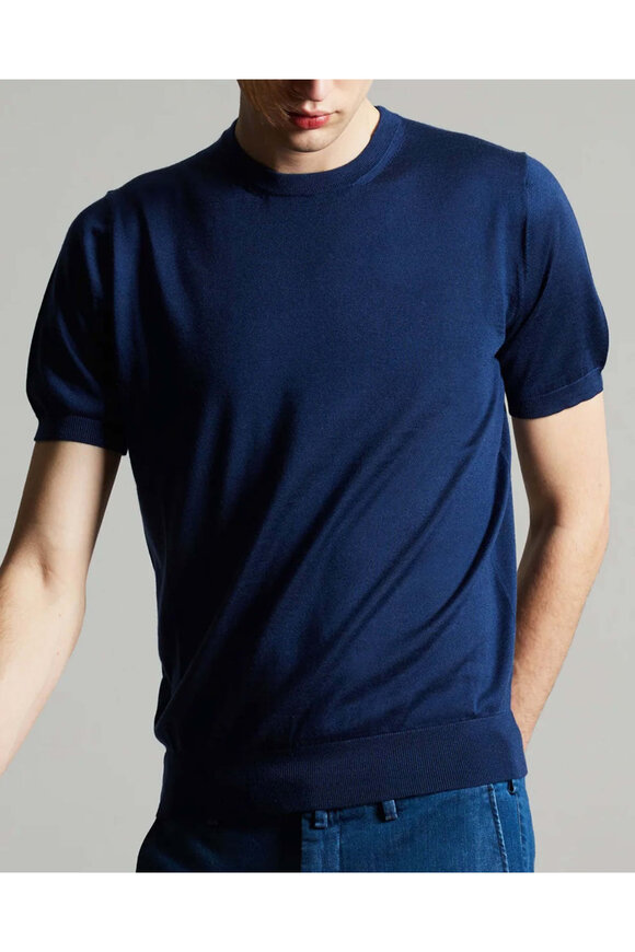 Colombo Blue Roundneck Sweater - view 3