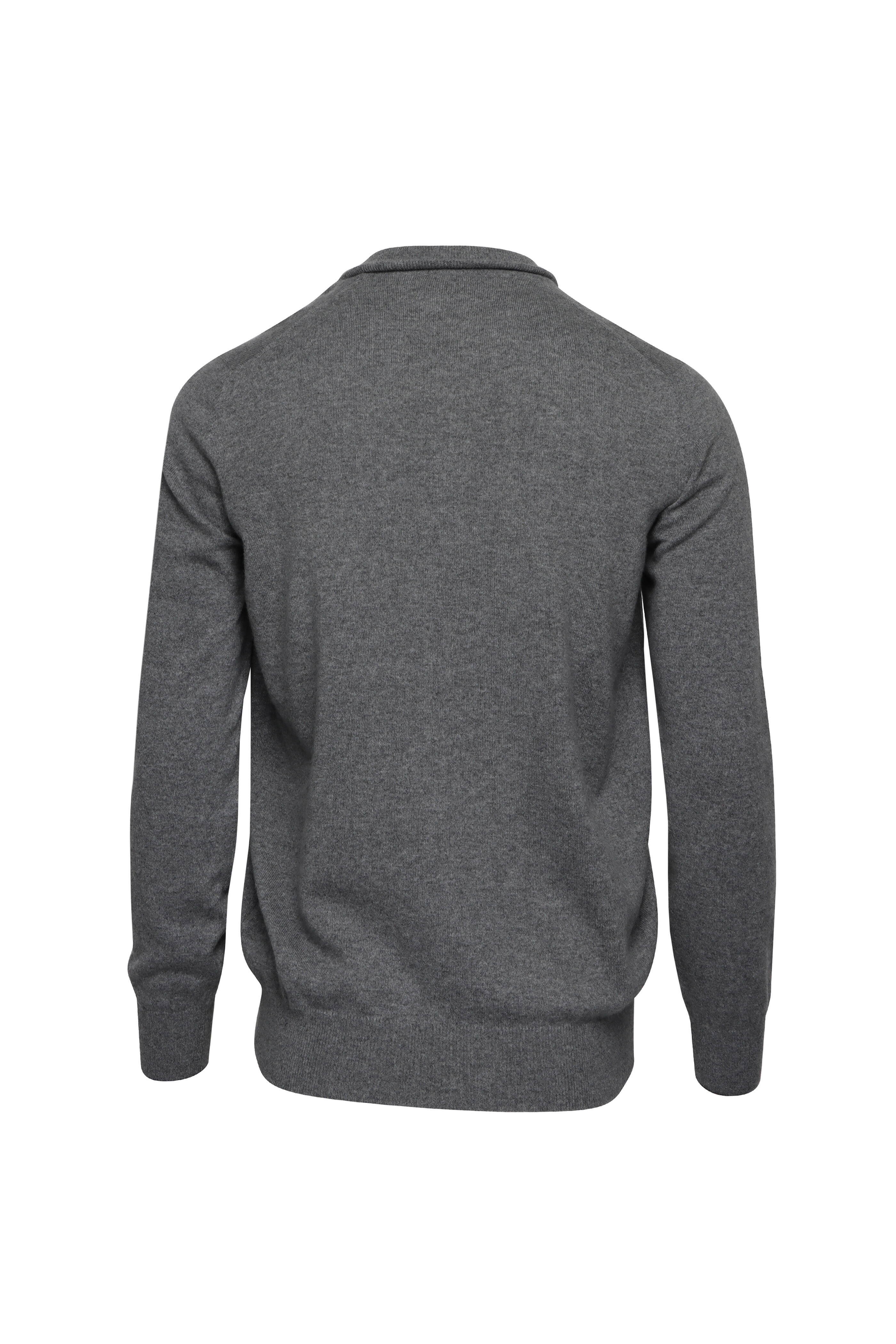 Brunello Cucinelli - Medium Grey Cashmere Quarter Zip Sweater