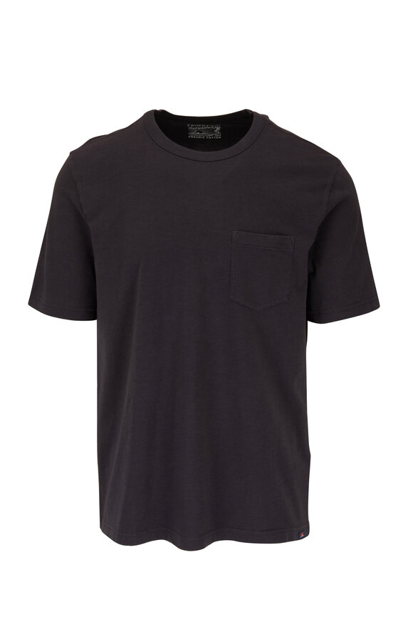 Faherty Brand Washed Black Sunwashed Pocket T-Shirt