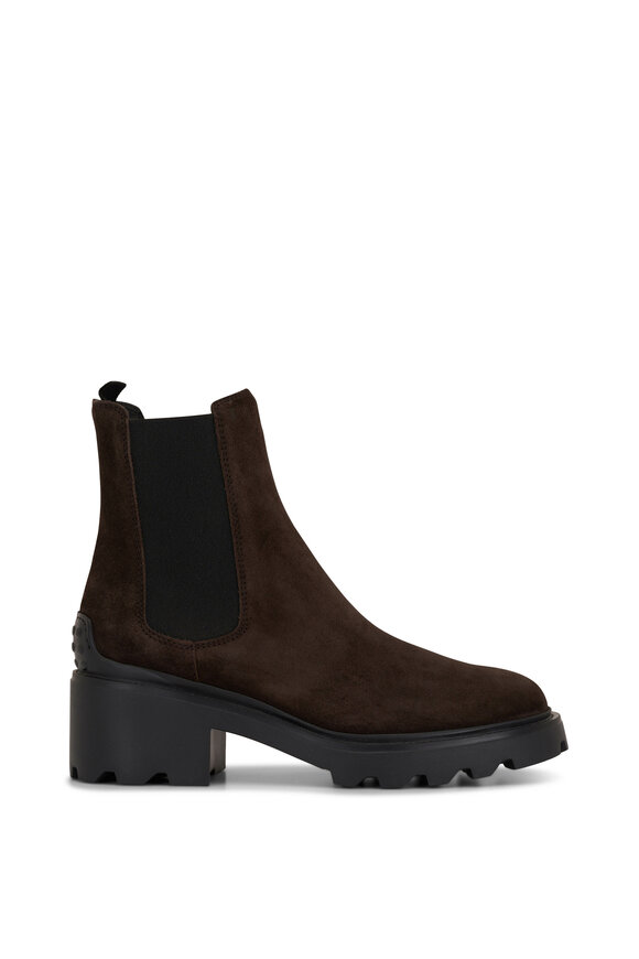 Tod's - Chelsea Brown Suede Ankle Boot, 50mm  