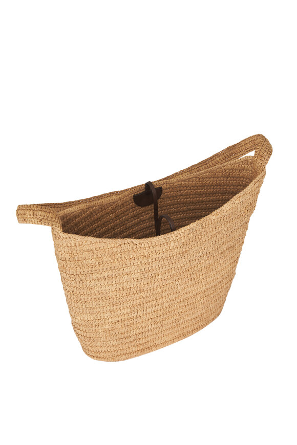 The Row Alma Thé Raffia Shoulder Bag - view 4