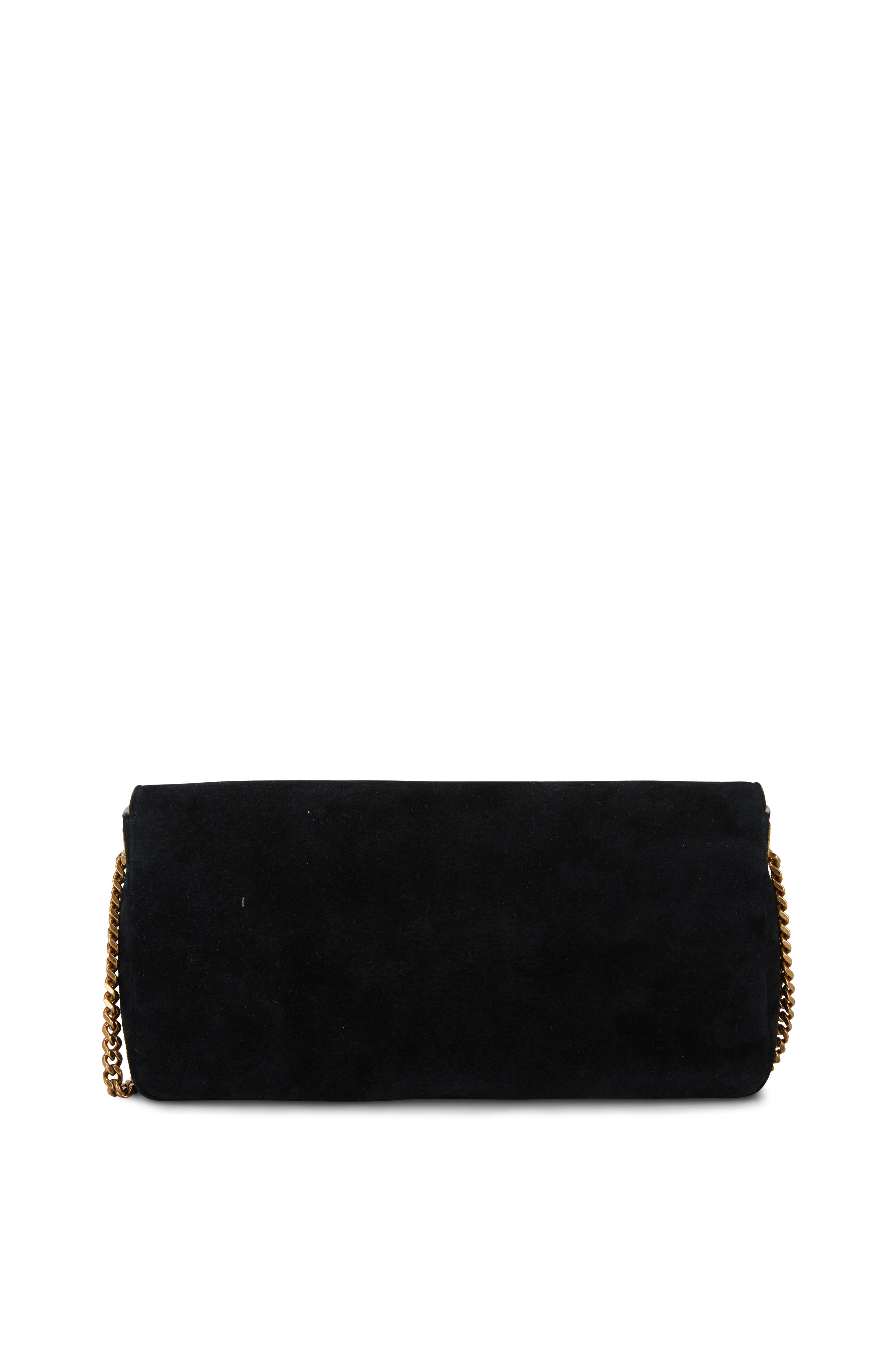 Saint Laurent - Kate Black Suede Tassel Shoulder Bag