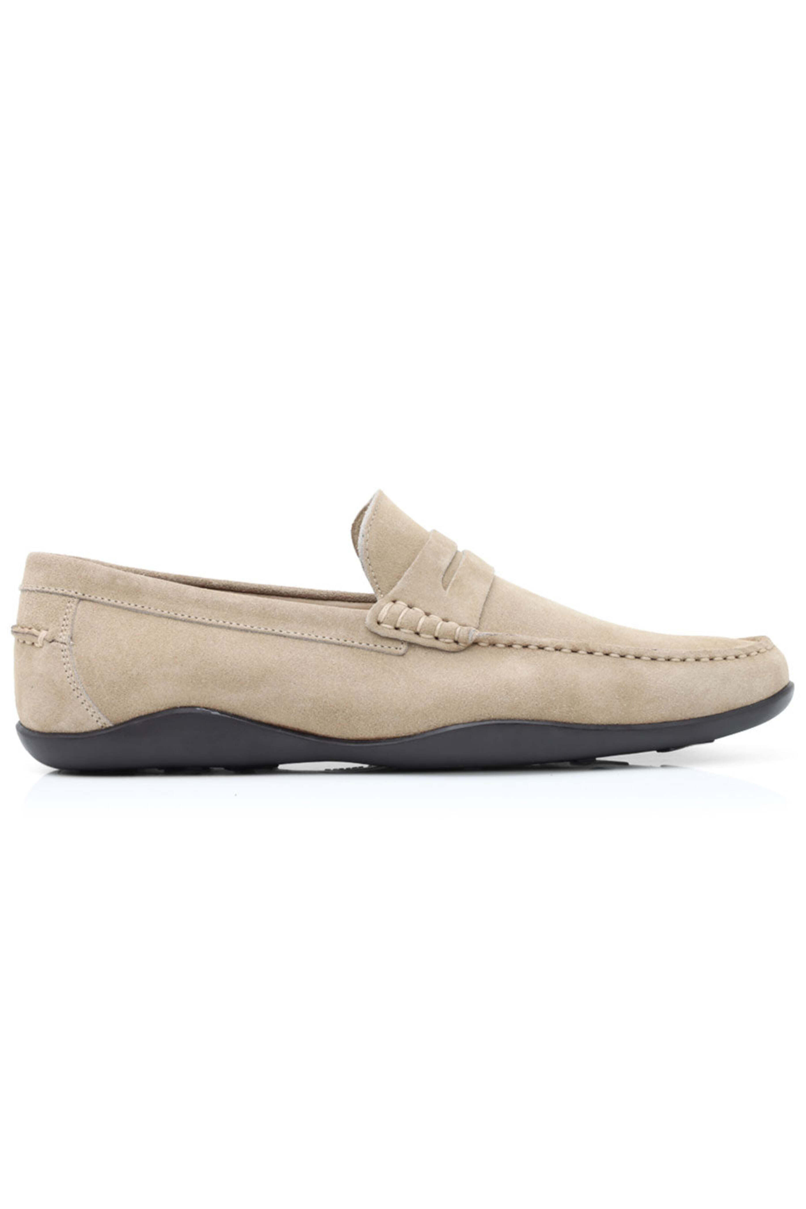 Harrys of London - Suede Basel Kudu Penny Loafer in Cork