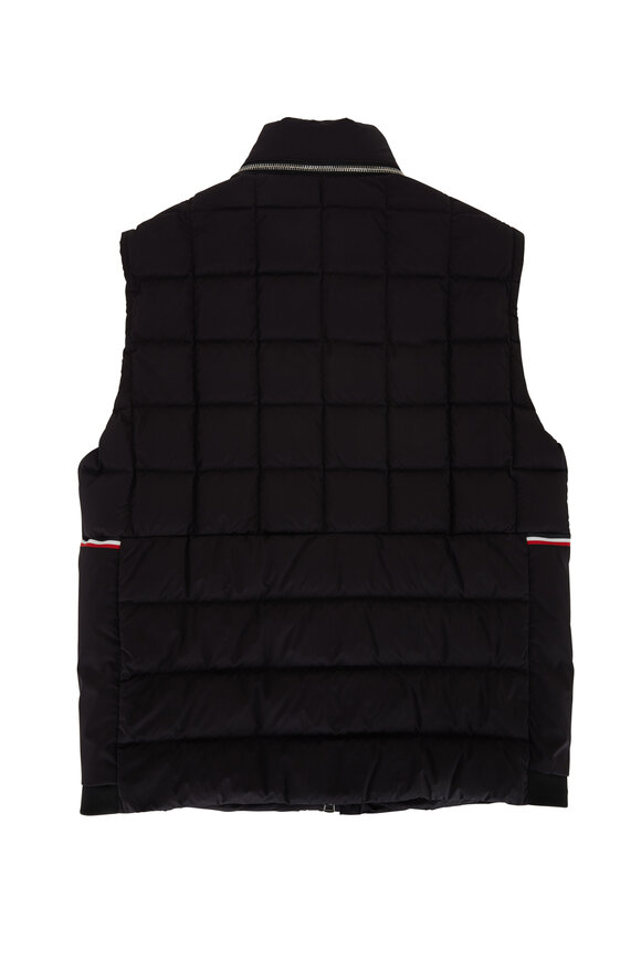 Moncler - Black Hooded Quilted Down Vest