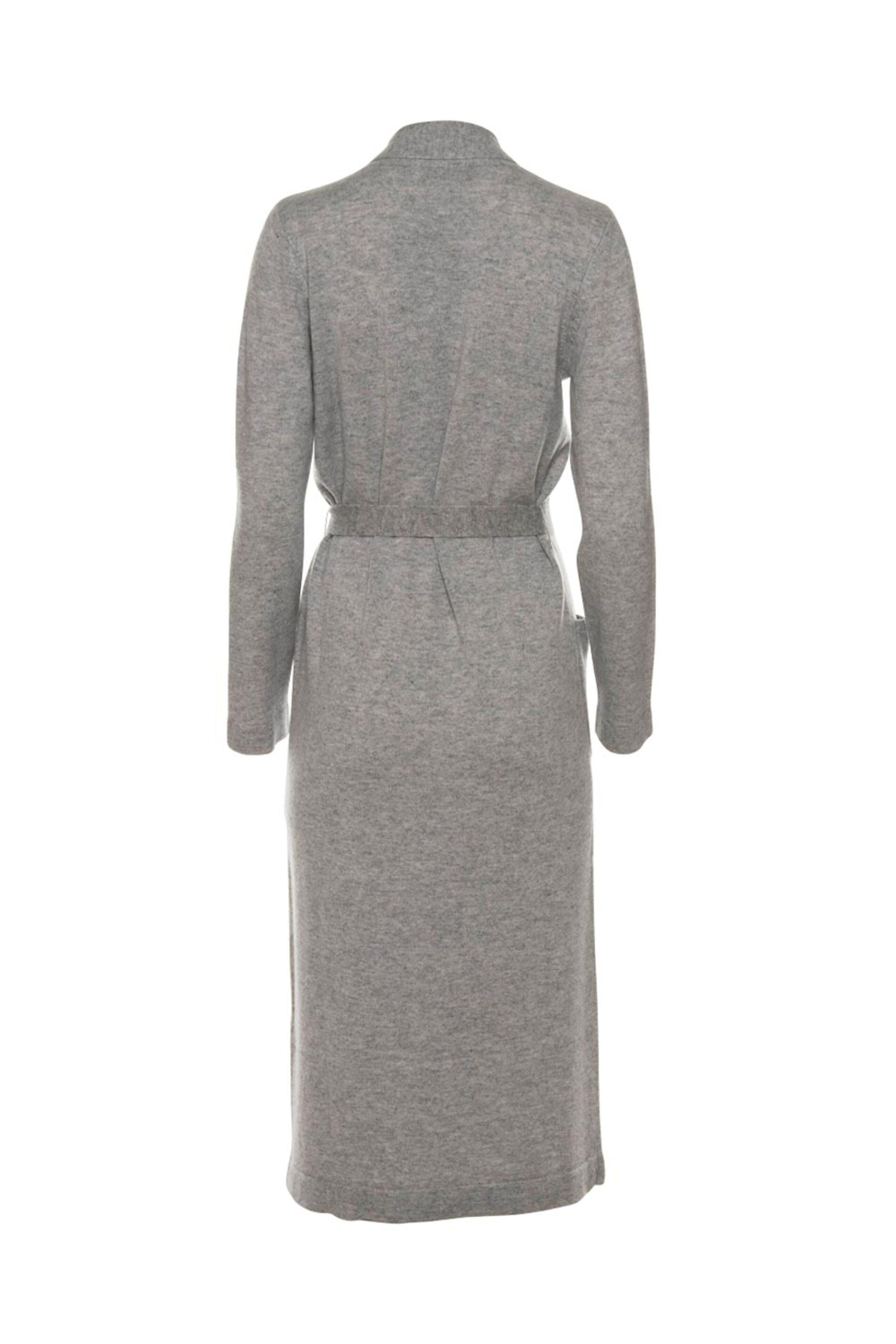 Maison De Papillon - Stanley Cashmere Long Robe in Pewter