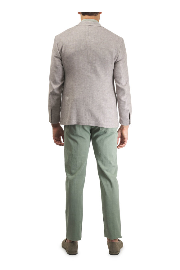 Atelier Munro Tan Textured Linen, Wool & Silk Sportcoat - view 5