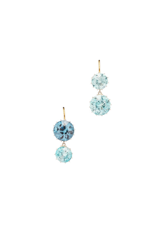 Renee Lewis 18k White Gold Antique Zircon Earring - view 1