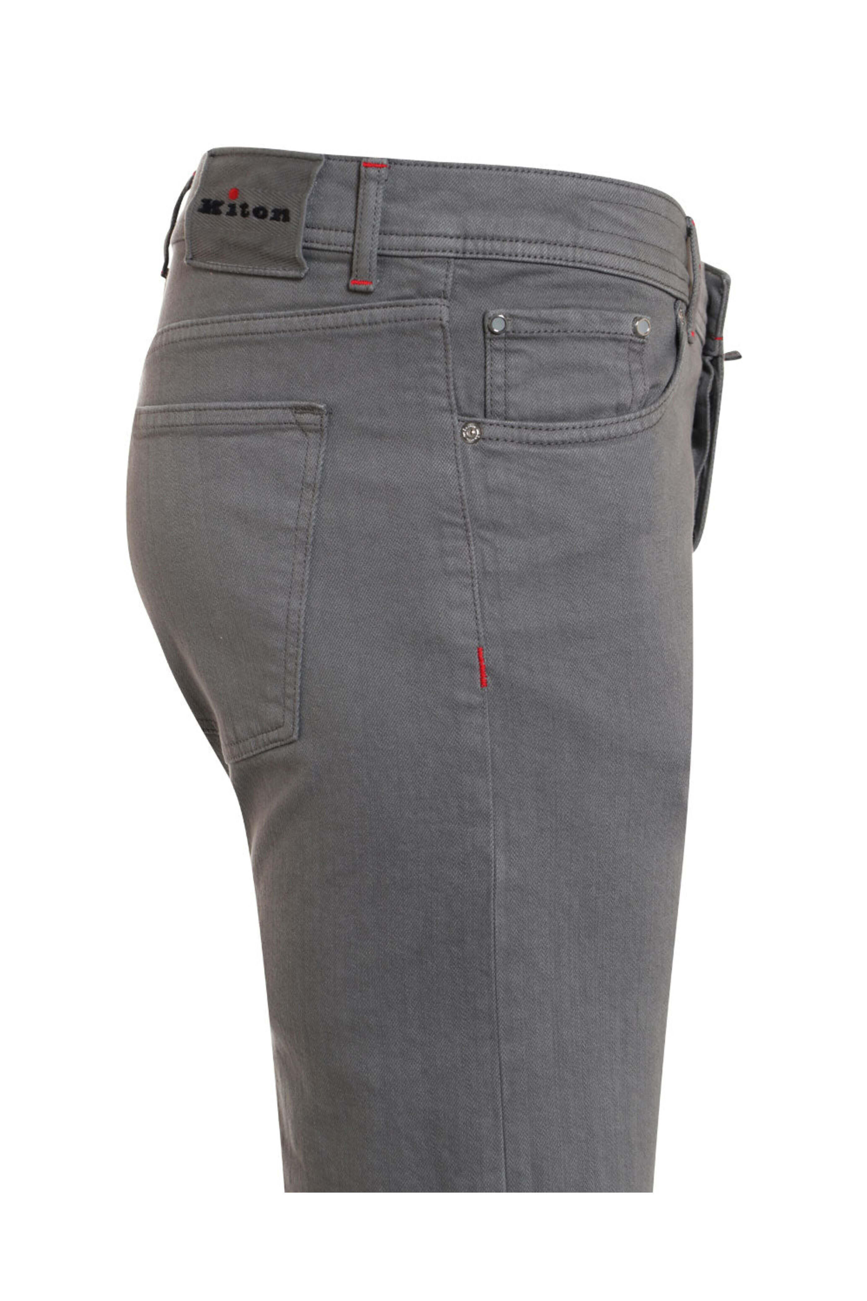 Kiton - Slim Fit Denim in Gray