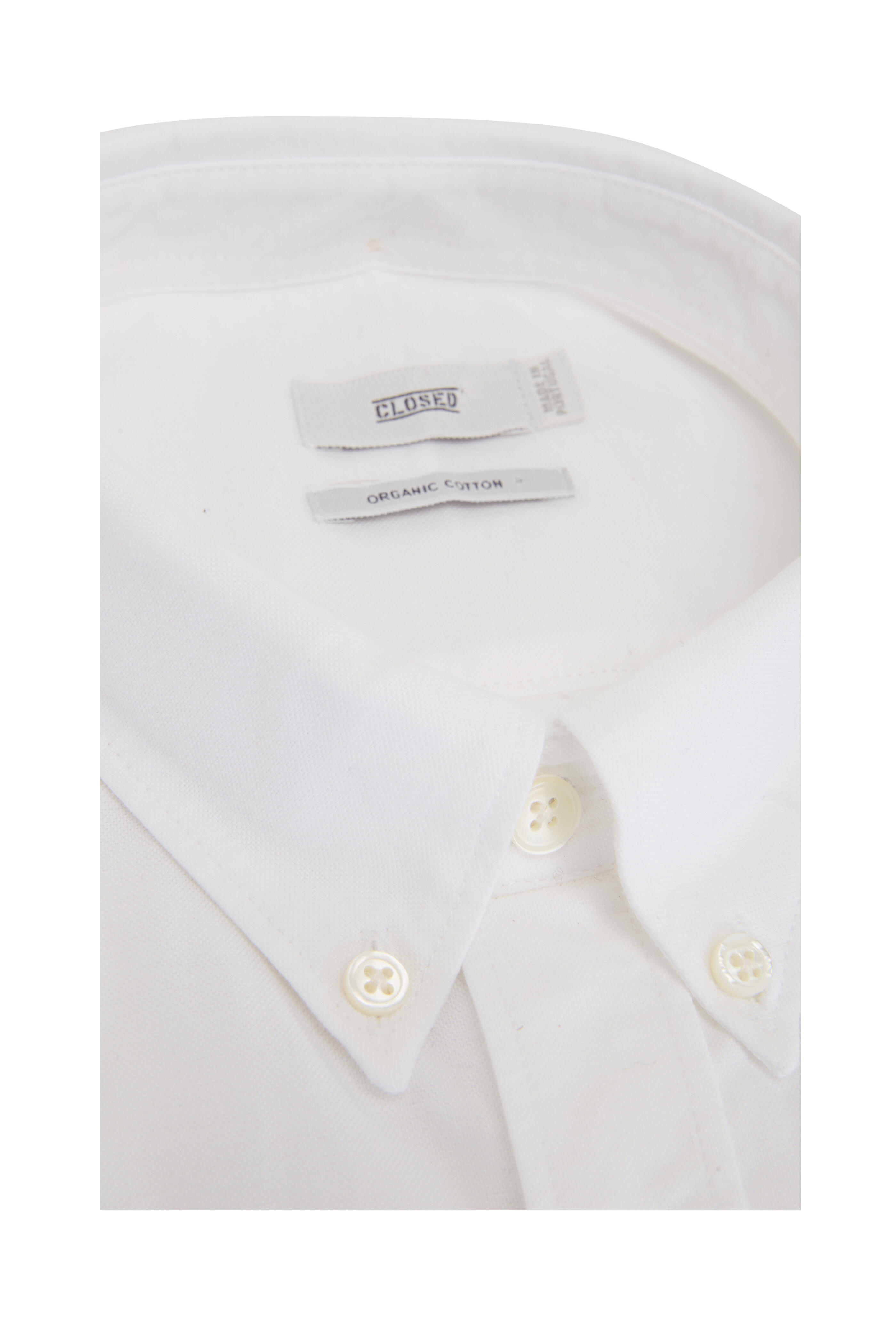 Closed - Solid White Sport Shirt