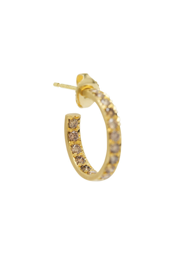 Caroline Ellen - Pavé Diamond Hoops