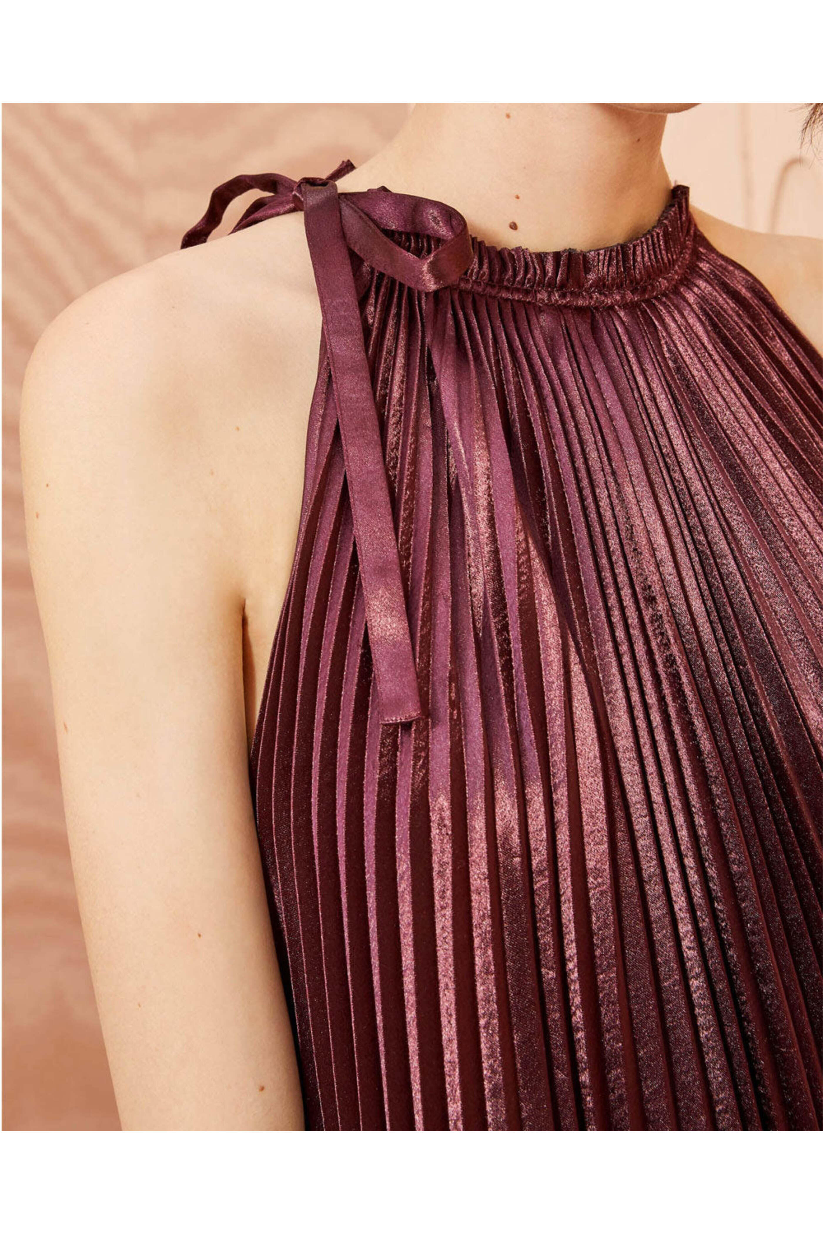 Ulla Johnson - Mahogany Pleated Amiko Dress