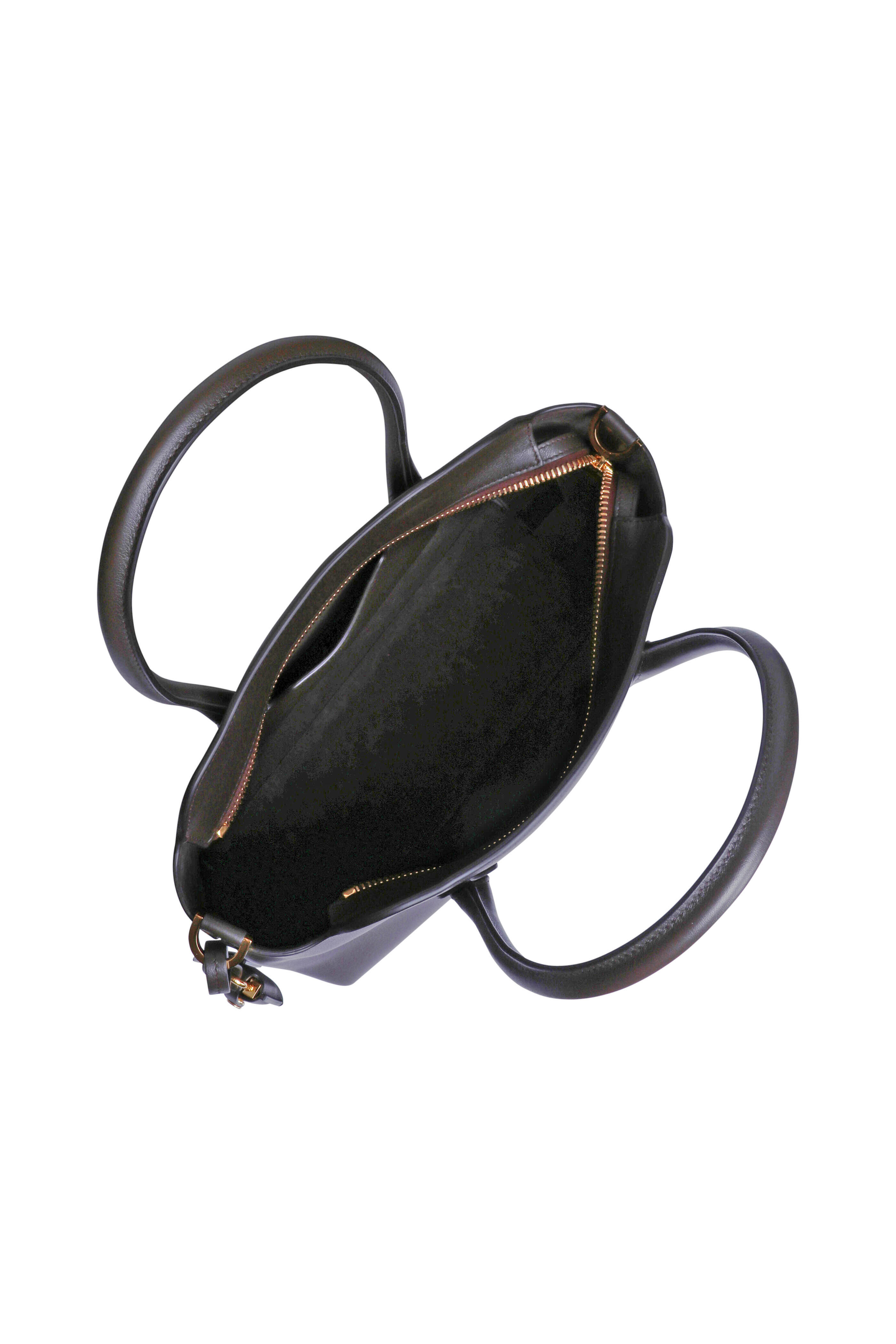 Tom Ford - Alexander Chocolate Leather Top Handle Day Bag