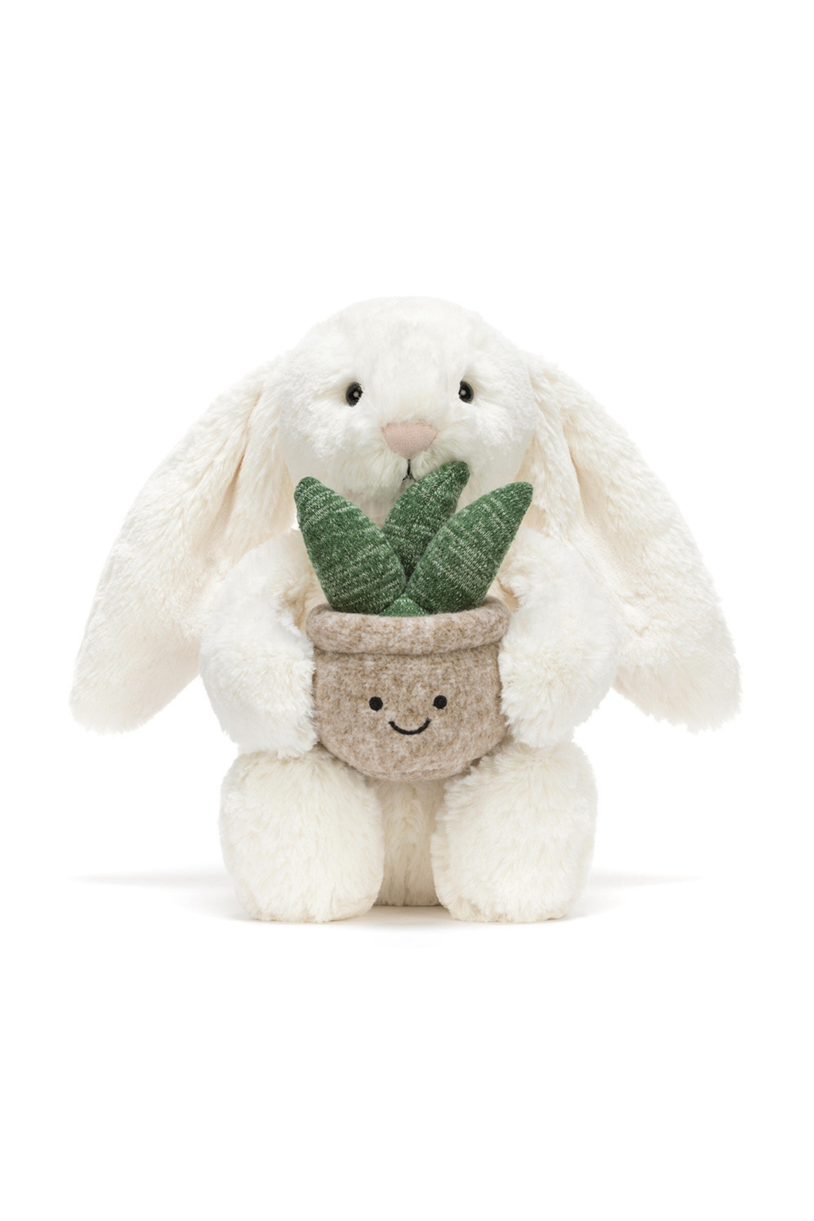 Jellycat - Cream Bunny With Plant