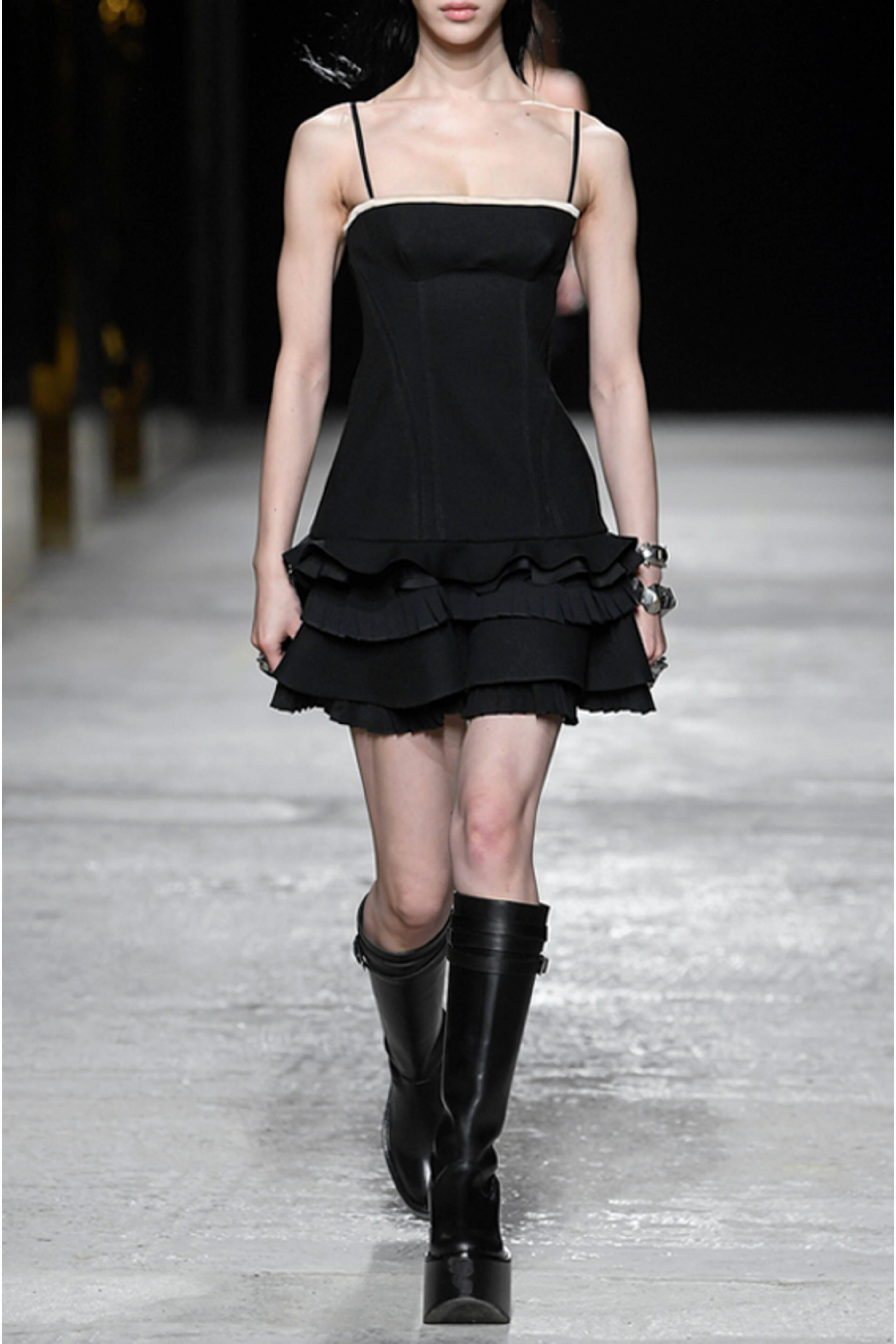 Ports 1961 - Black Bustier Mini Dress