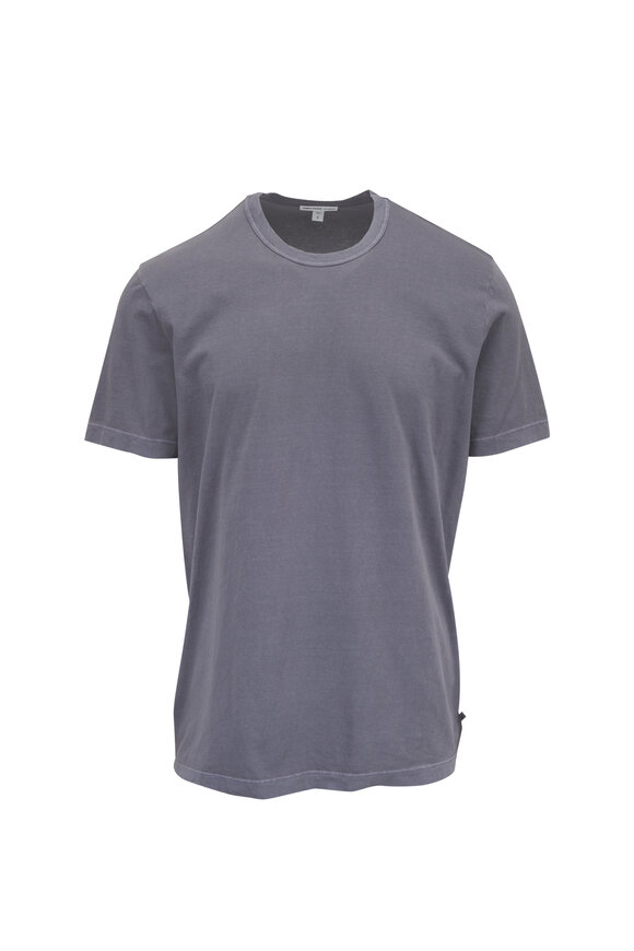 James Perse Calvary Gray Cotton Crewneck T-Shirt