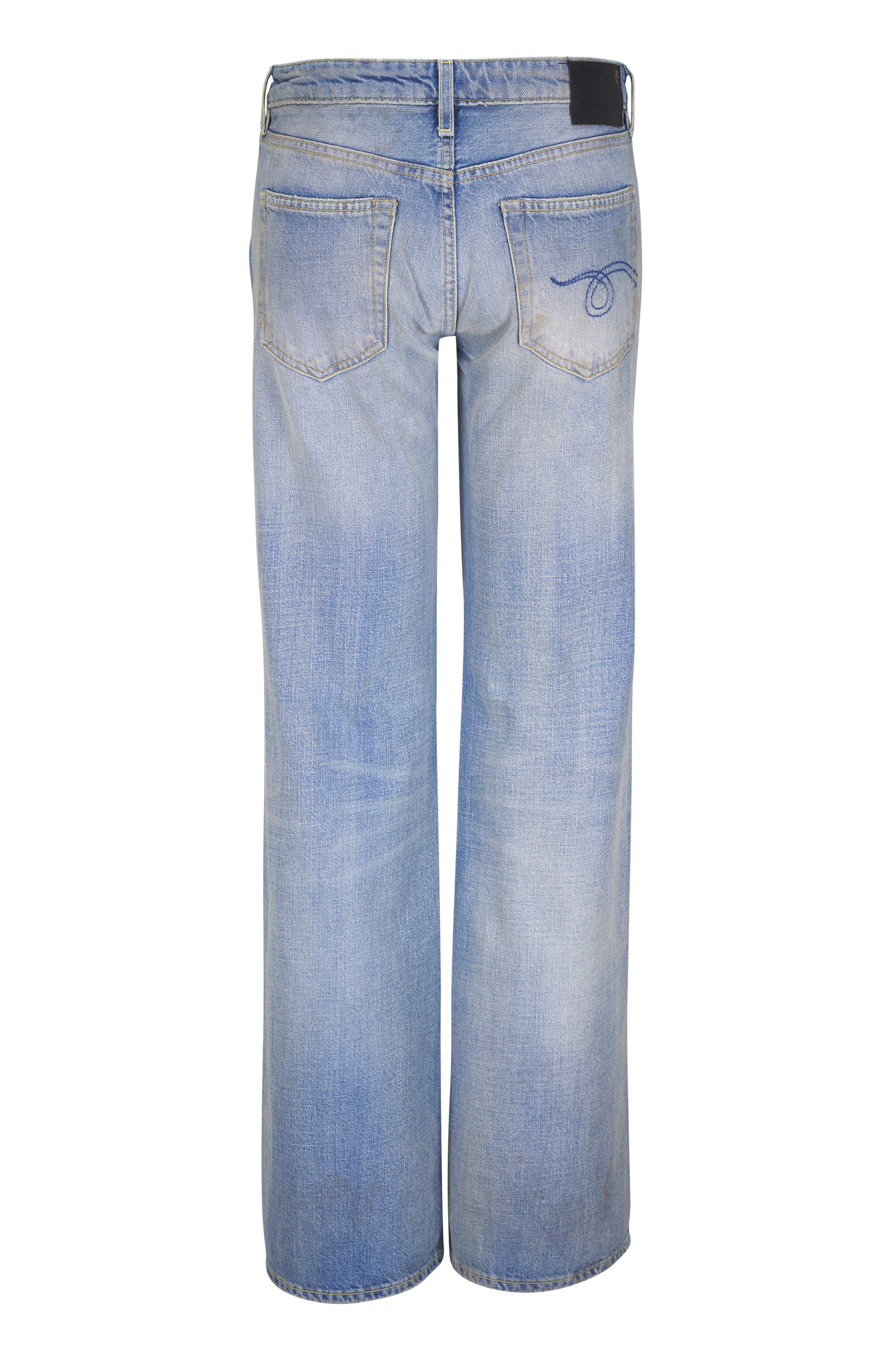 R13 - Effie Bass Blue Straight Leg Jean