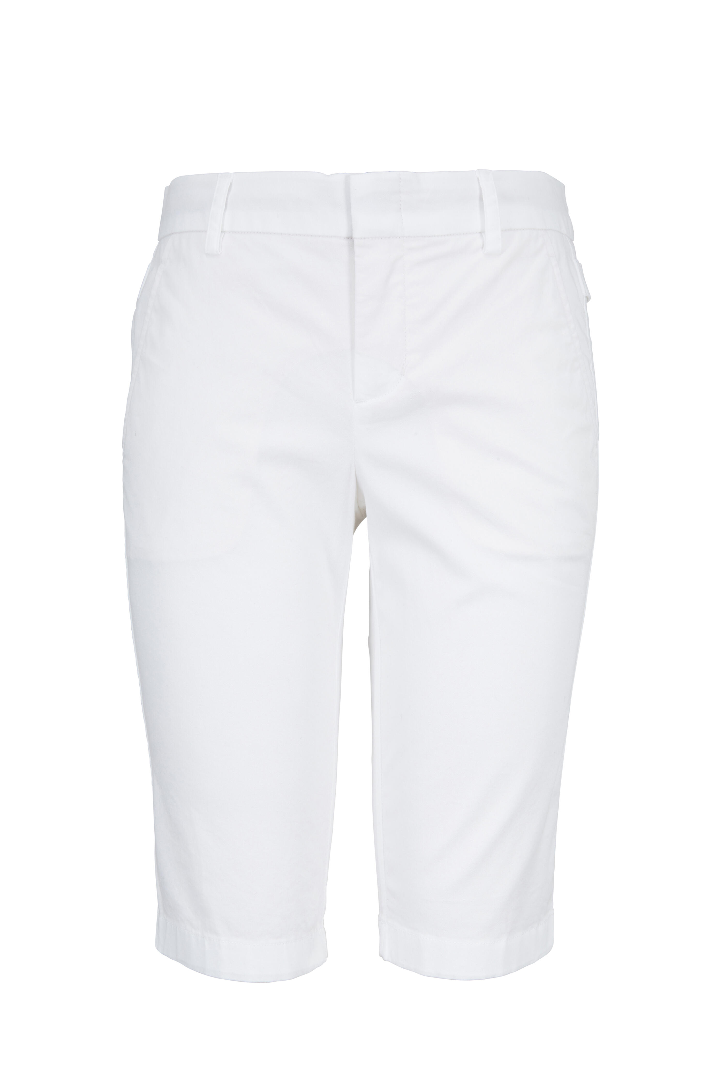 Vince - White Cotton Bermuda Shorts