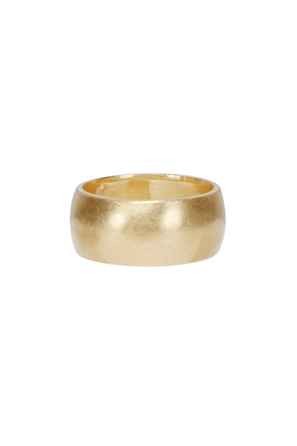 Michael Tracy Gold Round Edge Band Ring