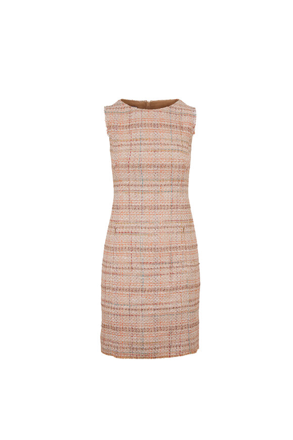 Akris Punto - Multicolor Tweed Sleeveless Shift Dress