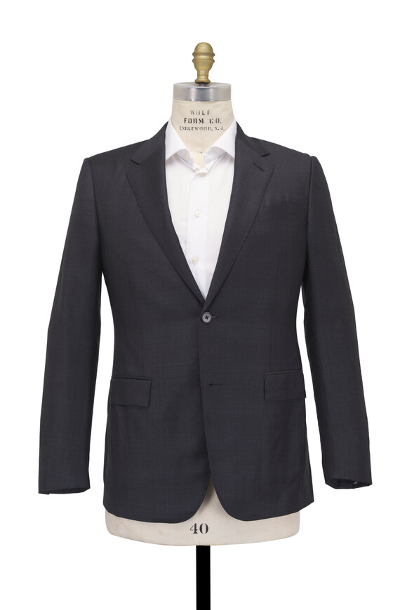 Zegna Trofeo Black Plaid Wool Suit - view 4