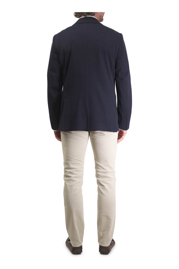 Maurizio Baldassari Navy Blue Travel Blazer - view 5