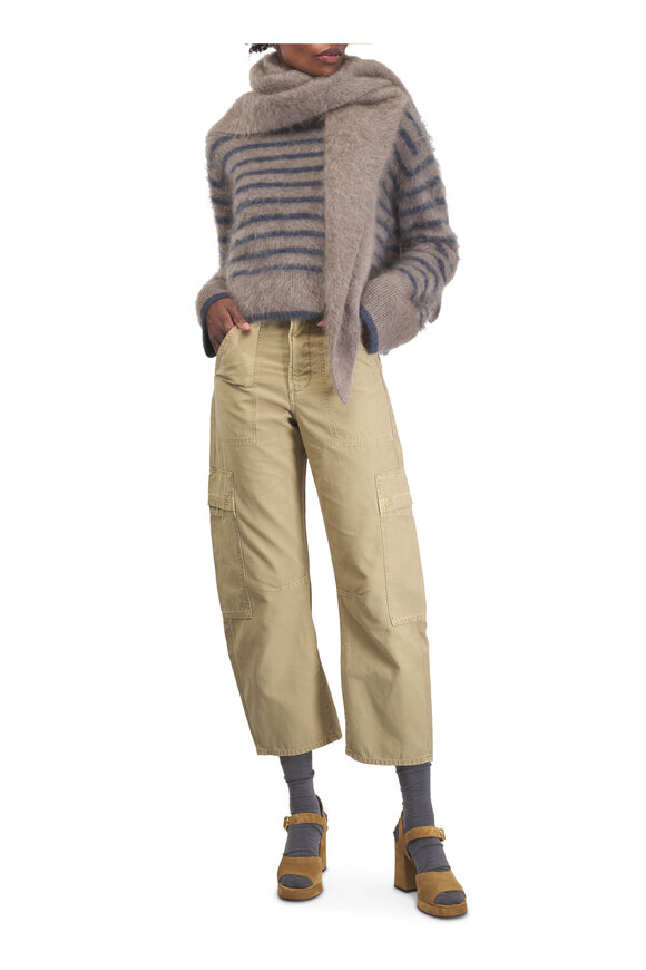 Citizens of Humanity Marcelle Gobi Khaki Low Slung Easy Cargo Pant - view 2