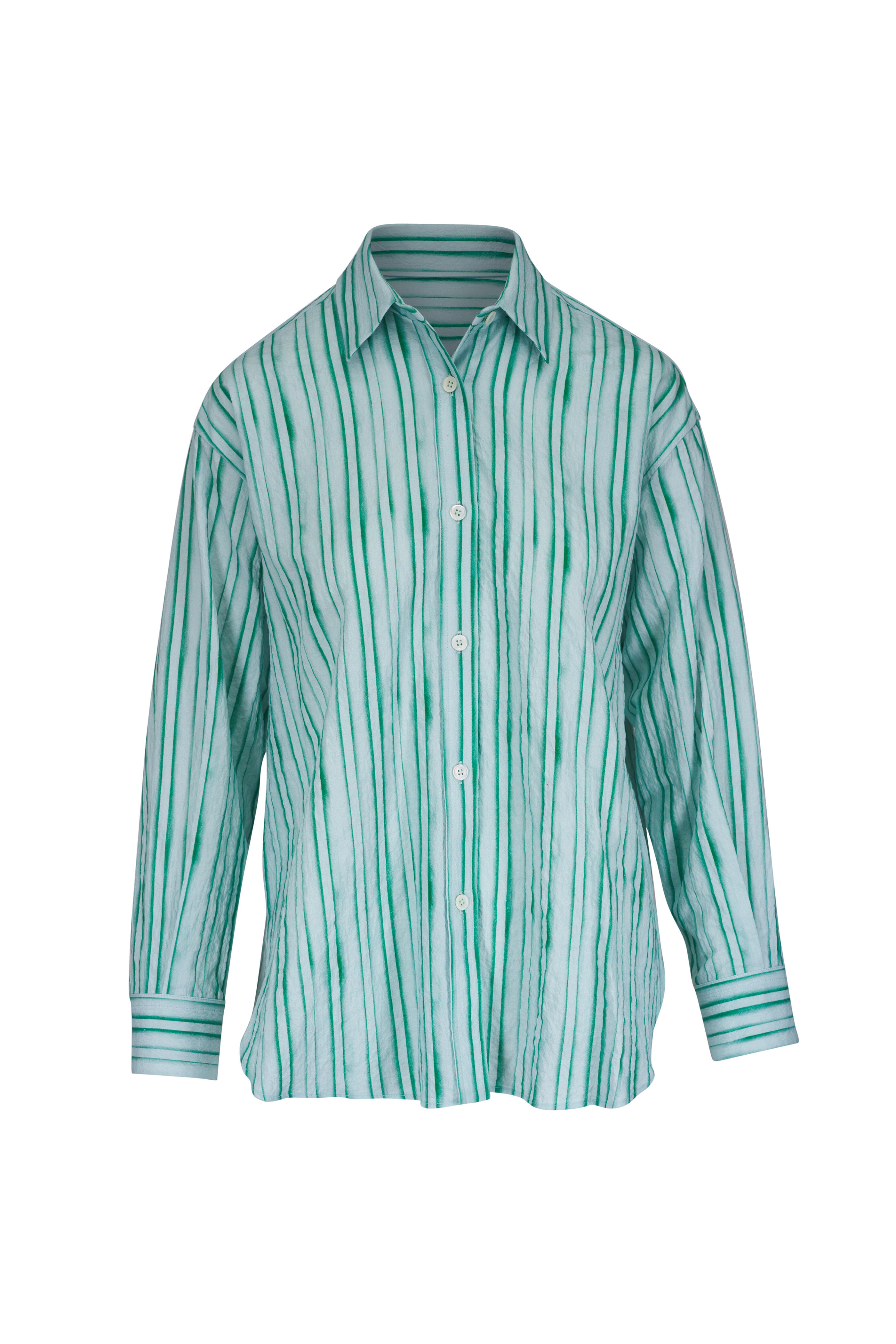 Odeeh - Aquarelle Murano Stripe Button Up