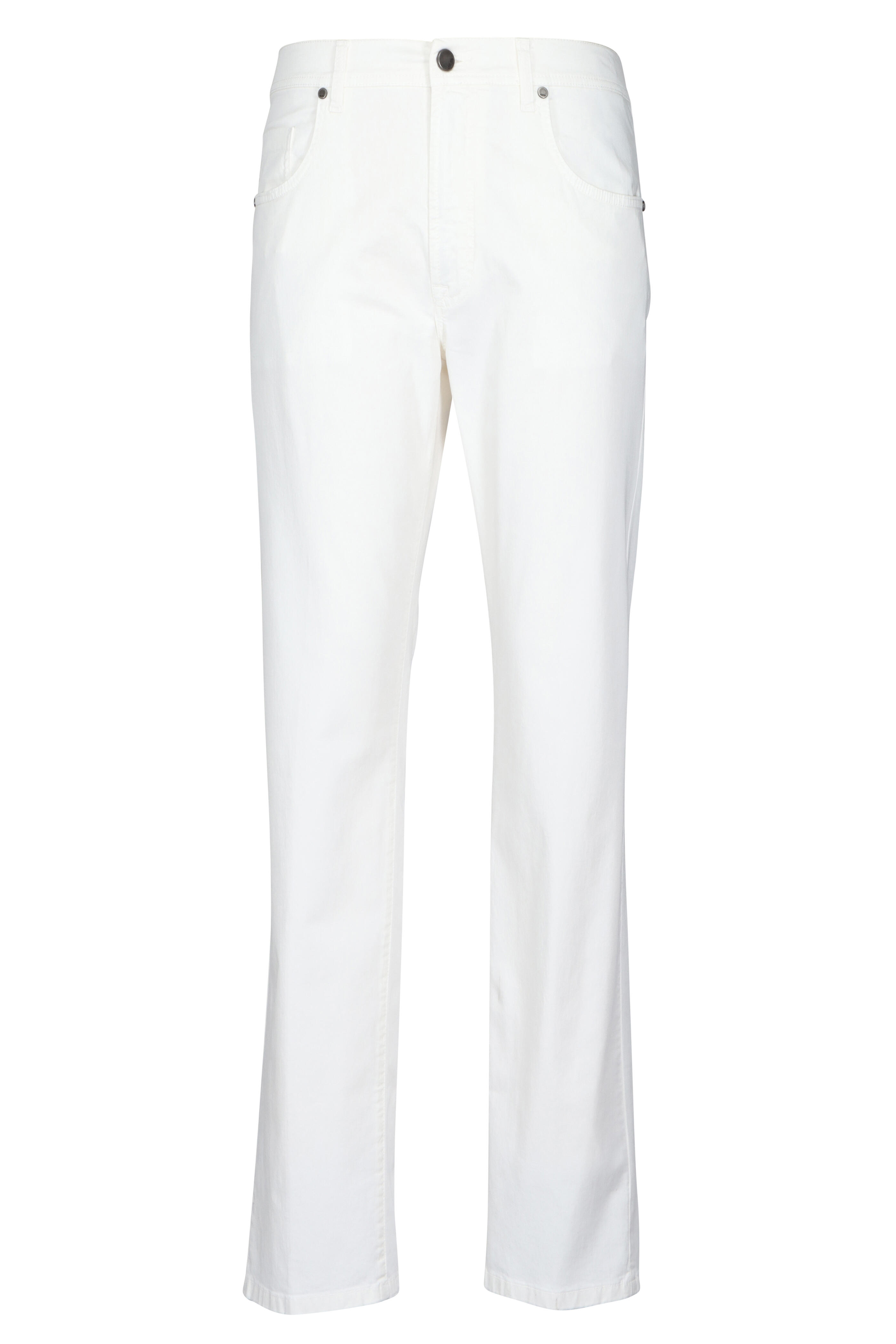 Cesare Attolini - Aqua Cotton Stretch Five Pocket Pant