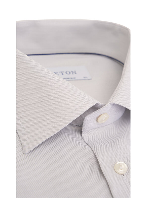 Eton - Light Gray Cotton Dress Shirt