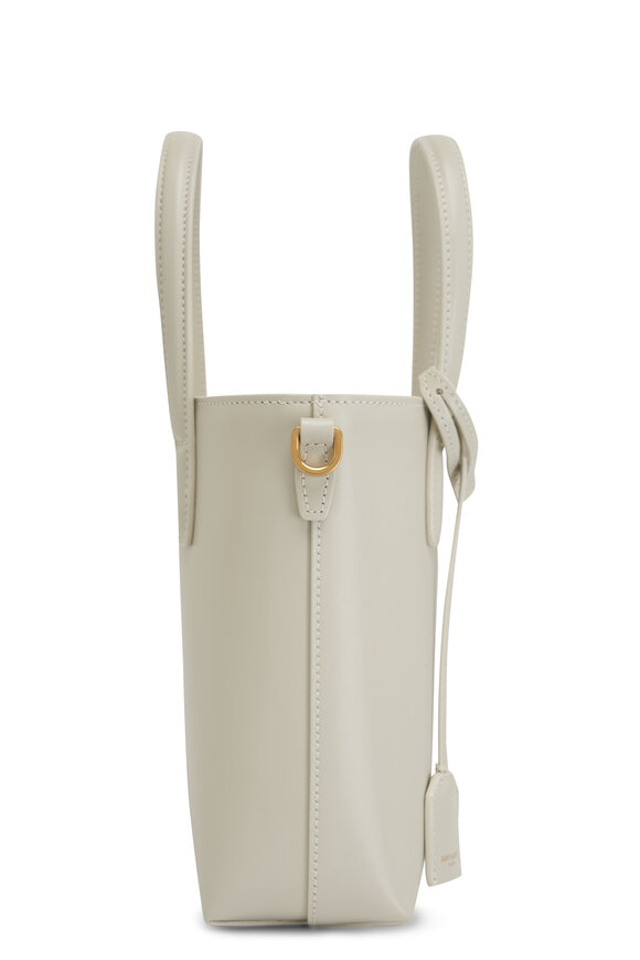 Saint Laurent - Mini Toy Cream Soft Leather Shopping Bag 