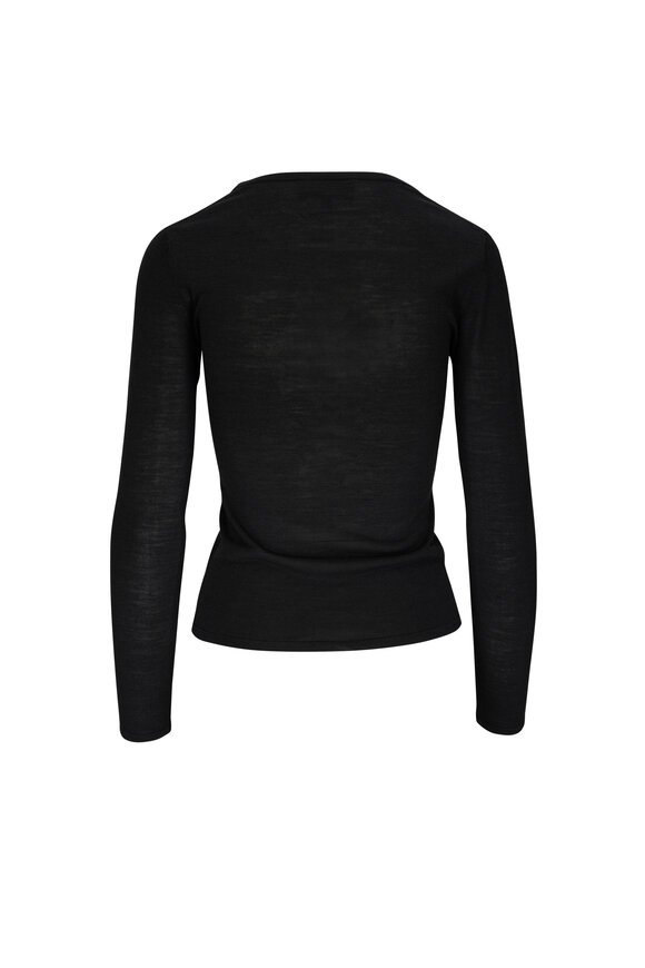 Nili Lotan - Ruth Black Silk Sweater Top 