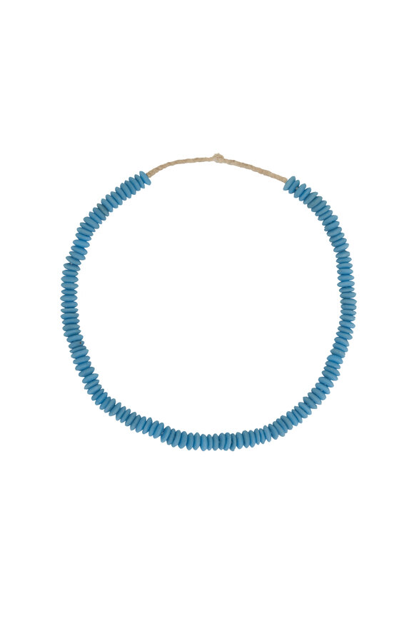 Cristina V. - Turquoise Trade Bead Necklace